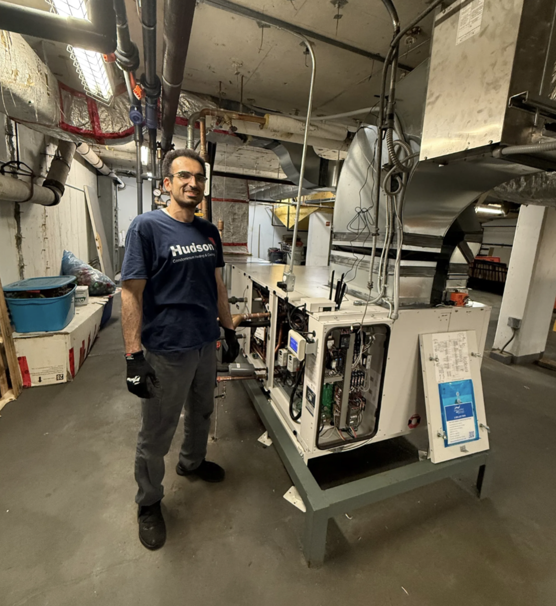 Pool area with humidity damage