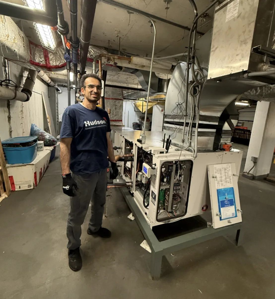 Pool area with humidity damage