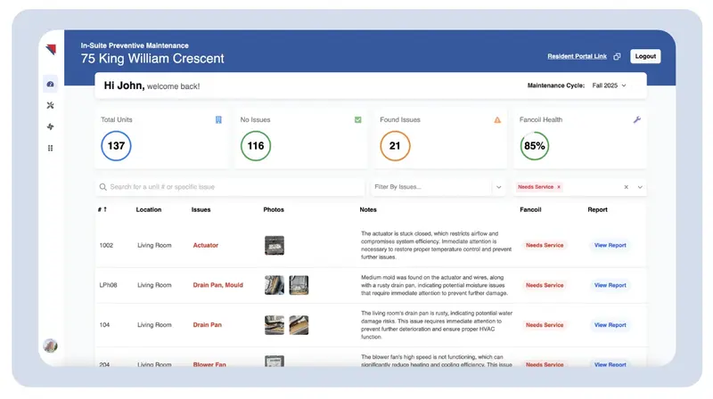 Hudson Manager Dashboard
