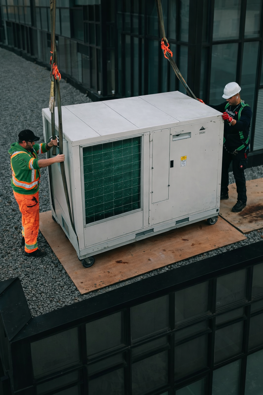 Old make-up air unit requiring replacement