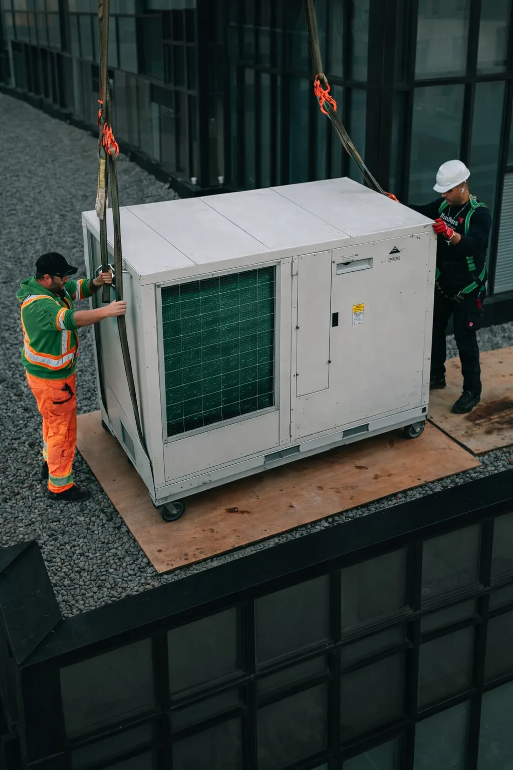 Old make-up air unit requiring replacement