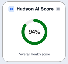 Hudson AI health score component