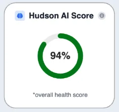 Hudson AI health score component