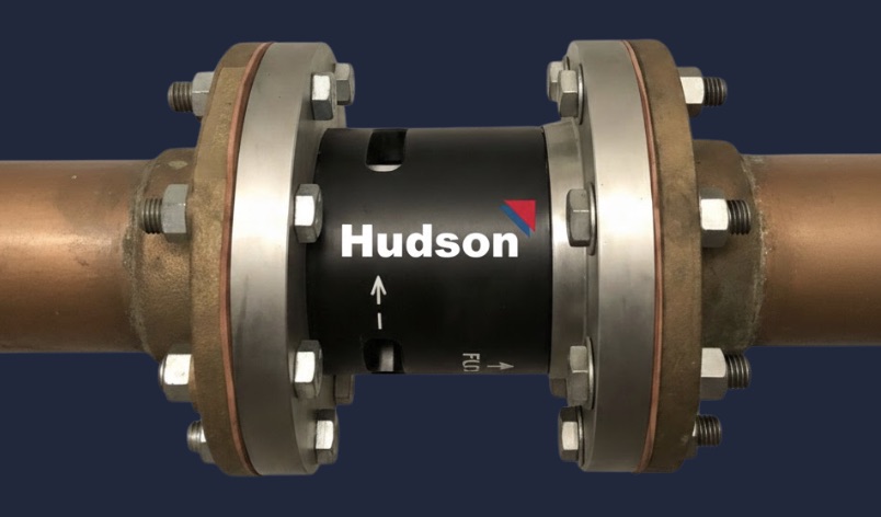 Hudson Meter Efficiency Valve (MEV) installed on building water line