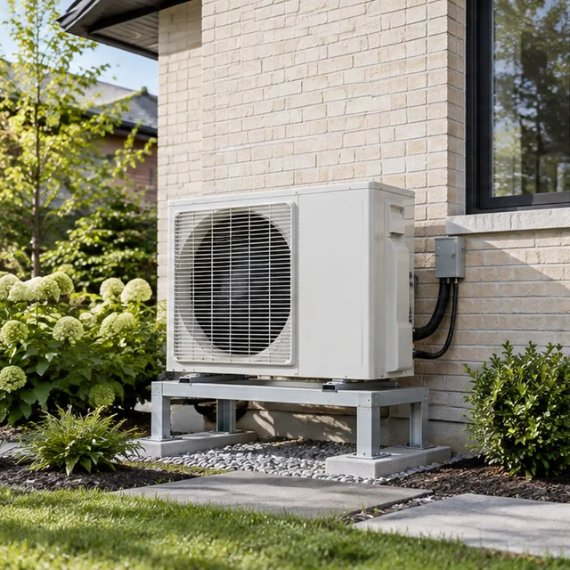 Illustration of a ducted heat pump system